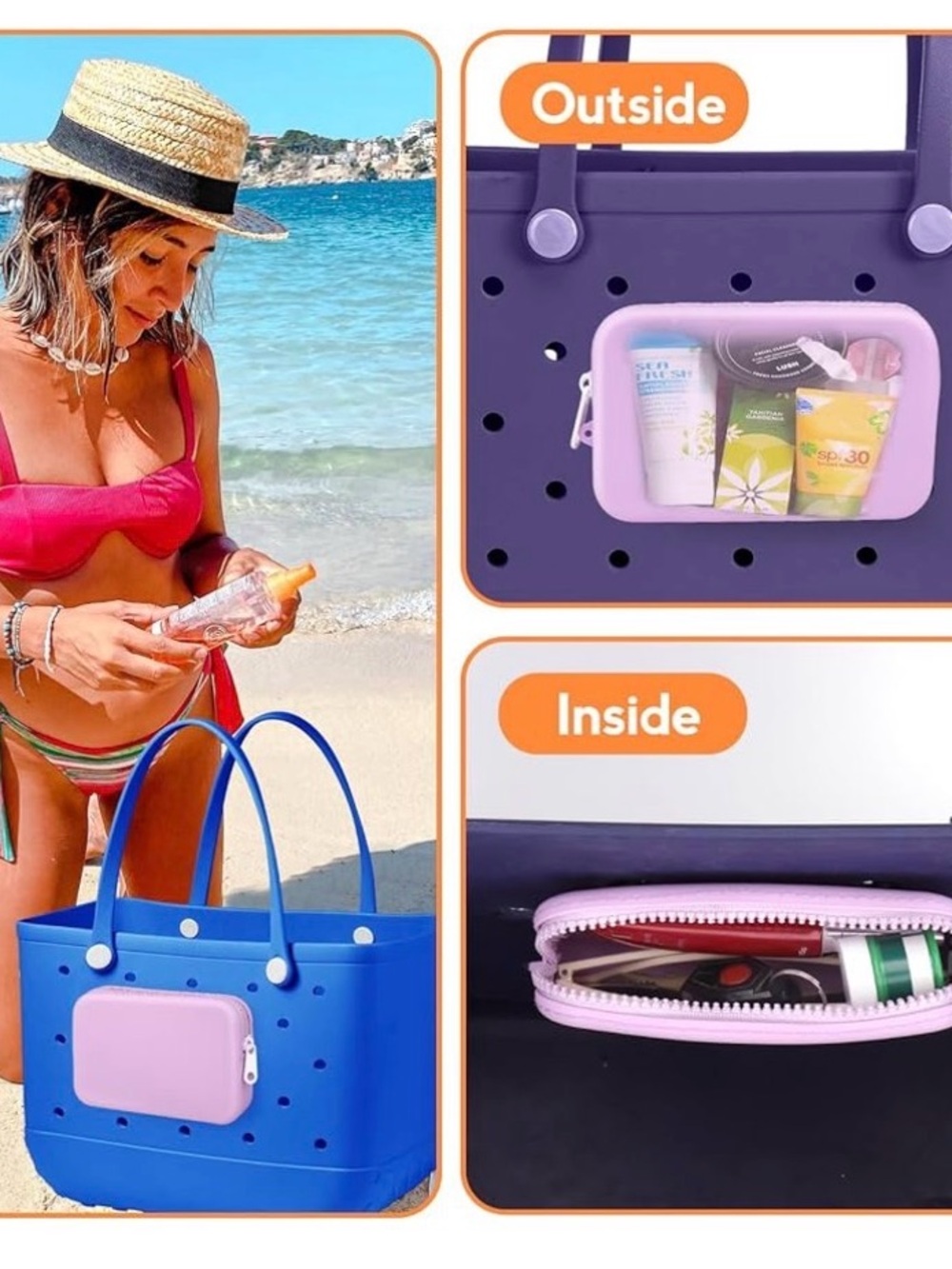 Wallet accessory for BOGG bag type totes